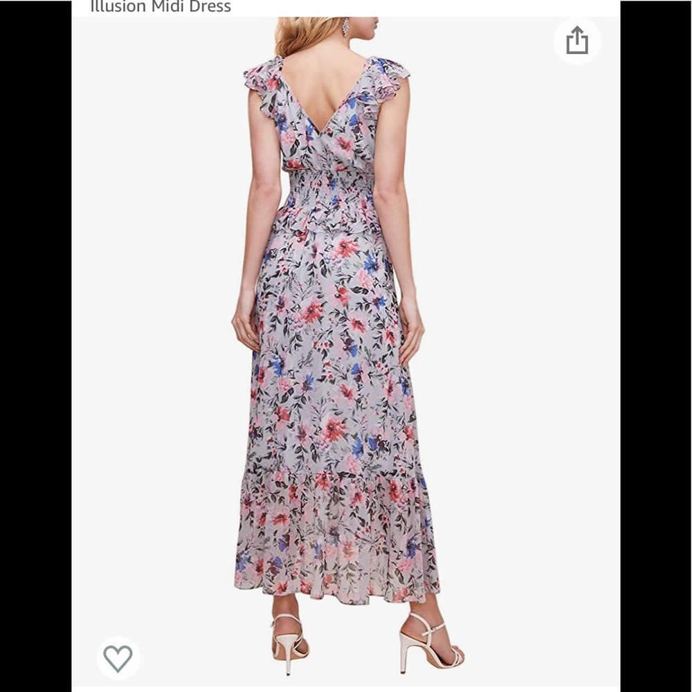 ASTR the Label Double V-Neck Flutter Midi Dress - Picture 2 of 7